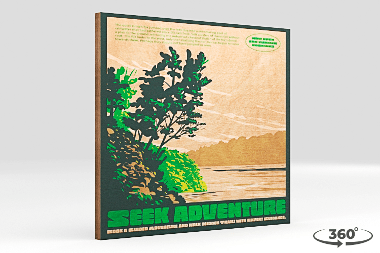 Print on wood — Natural and unique 360°
