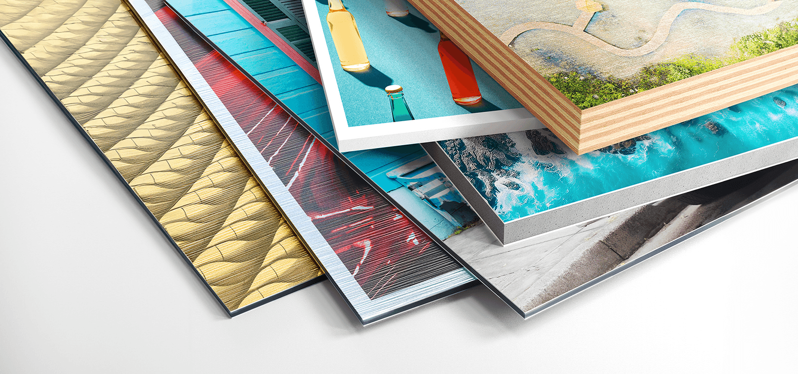 Direct print on aluminium plate with modern finish